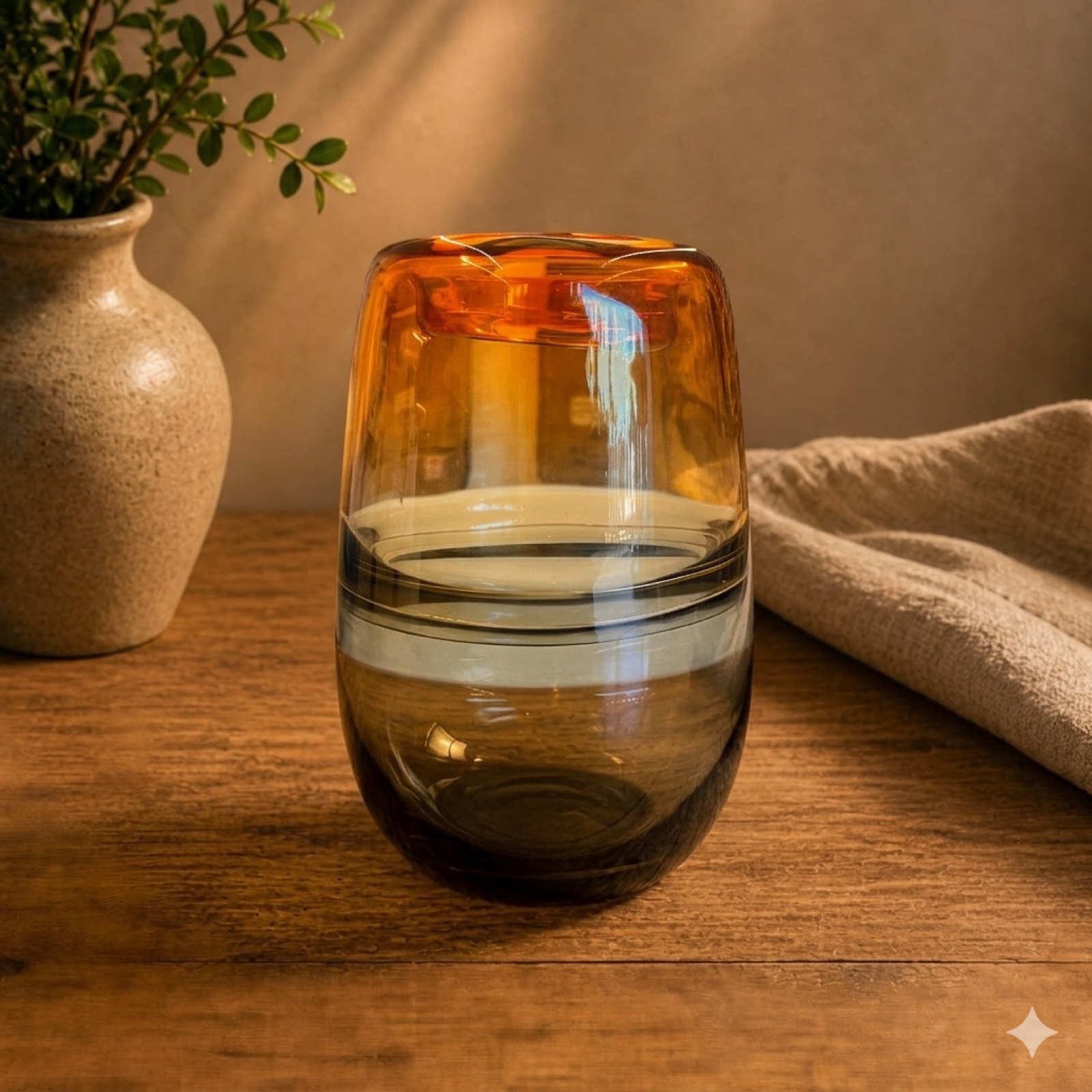 Lara Vase — glass art by Mezcla