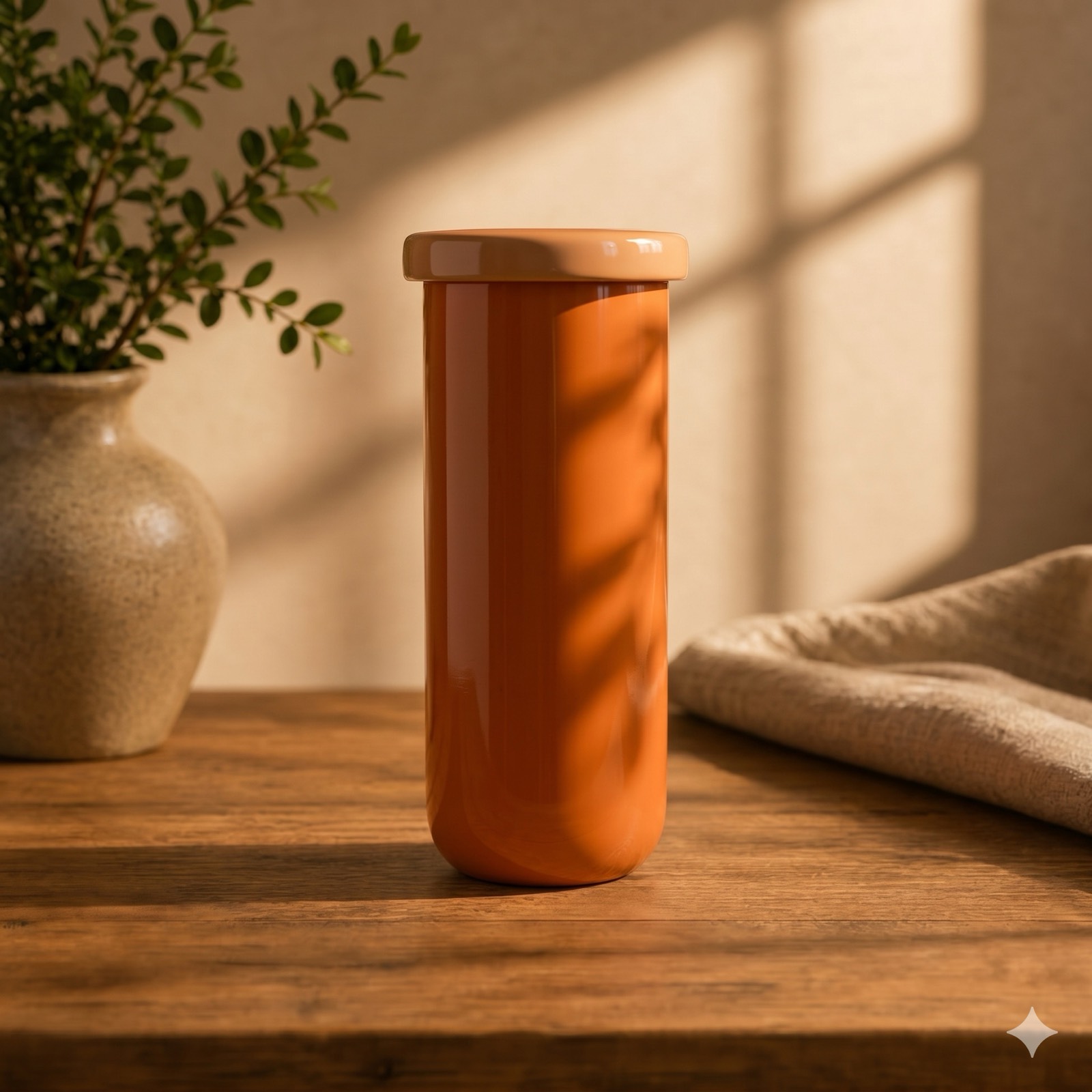 Sofia Vase – Orange — ceramics by Mezcla