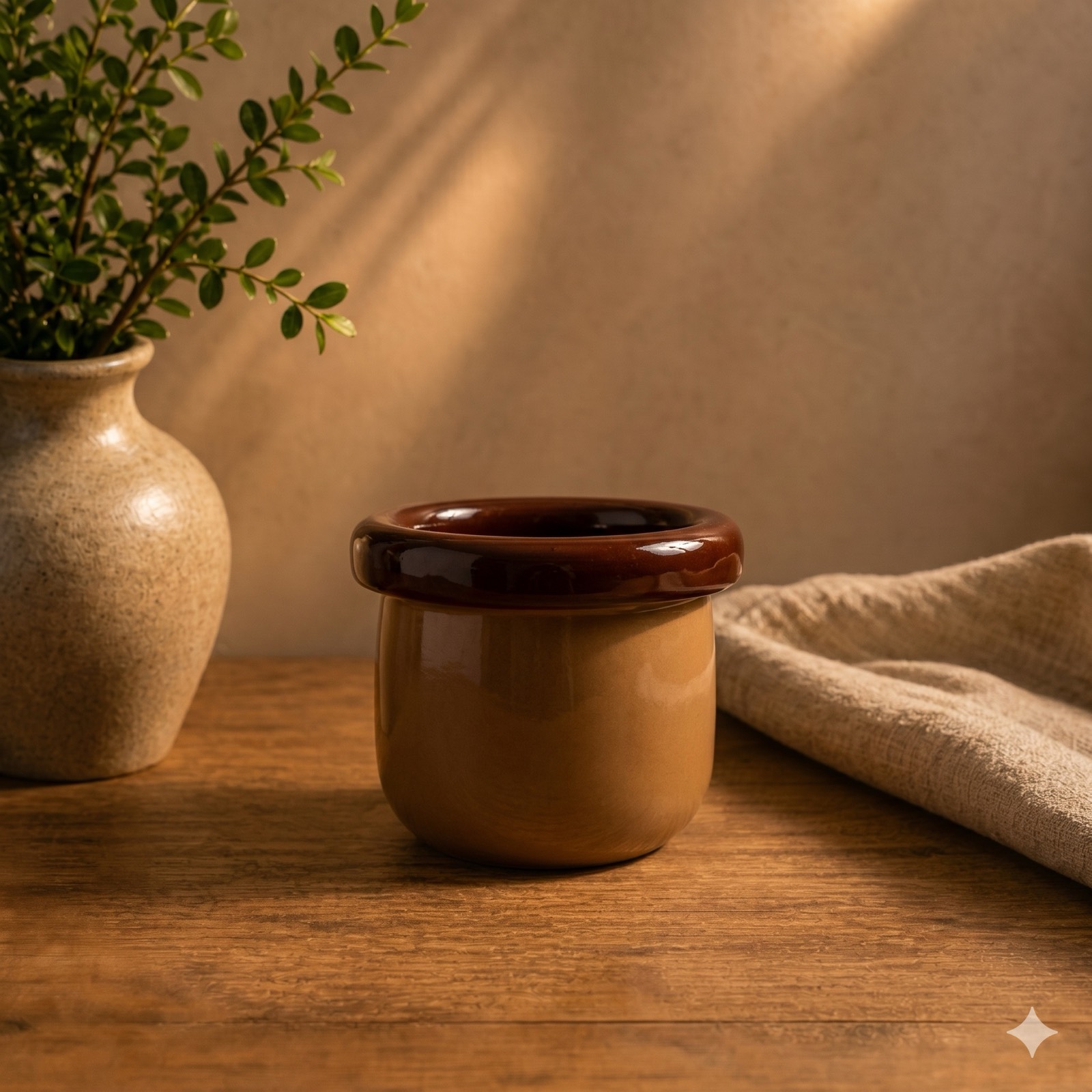 Sofia Vase – Beige/Brown — ceramics by Mezcla