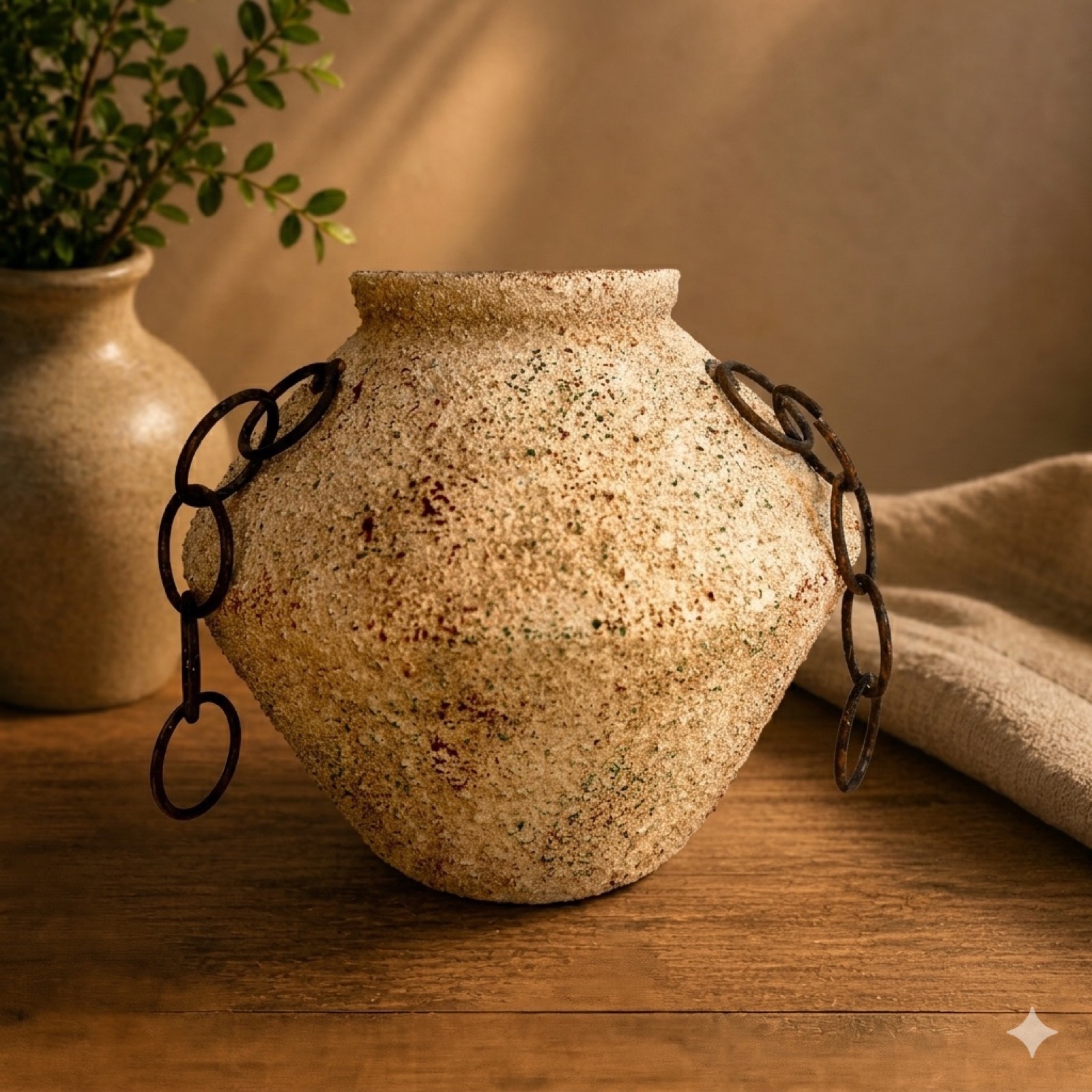 Nada Vase w/ Chain — ceramics by Mezcla