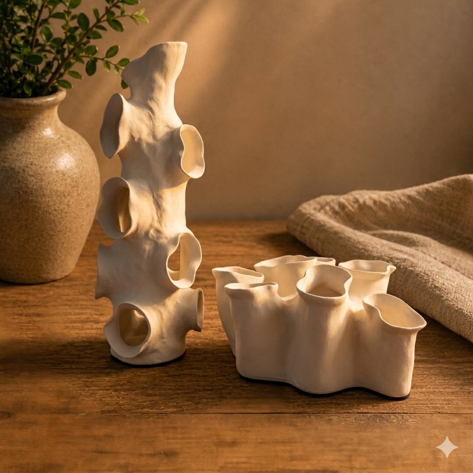 Nanci Vase / Bowl — ceramics by Mezcla, 28×28 cm