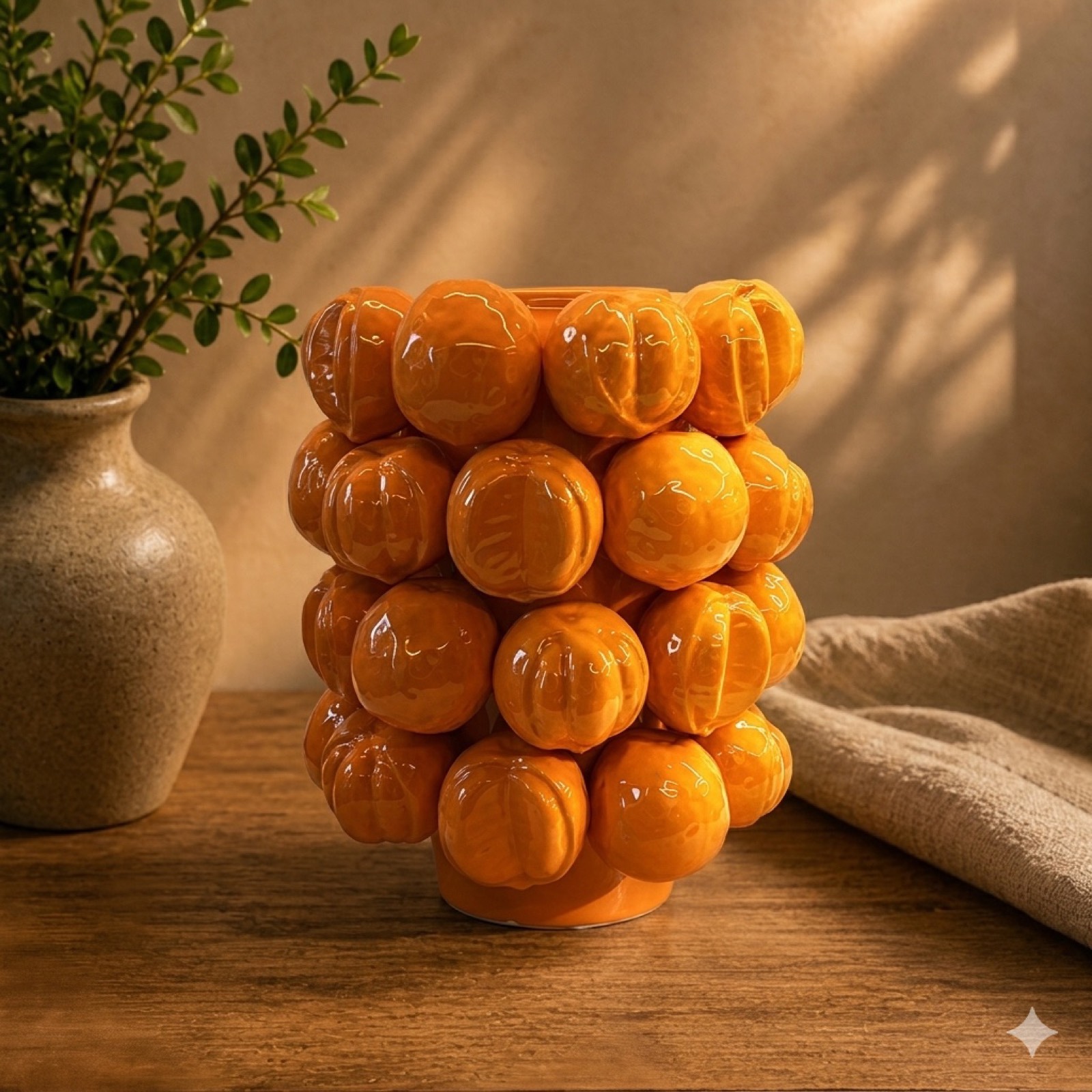 Orange Ceramic Vase — ceramics by Mezcla