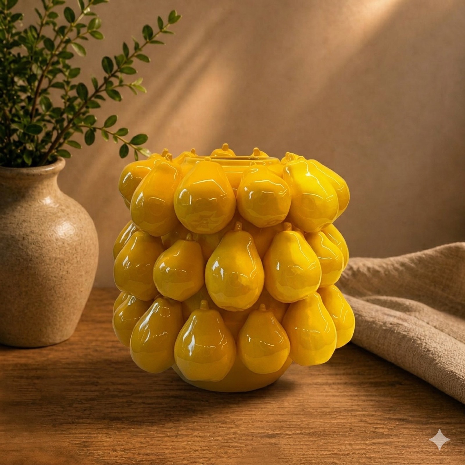 Yellow Pear Ceramic Vase — ceramics by Mezcla