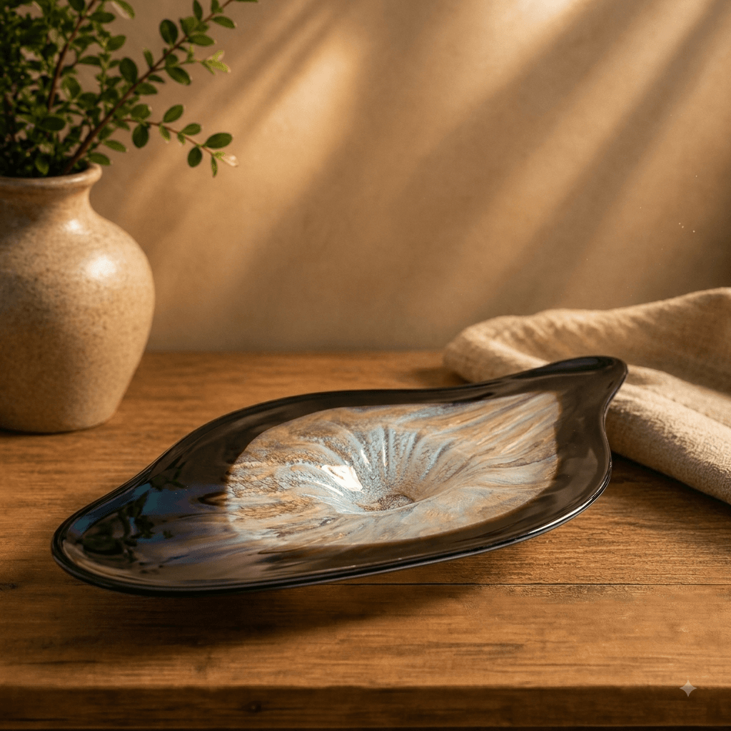 Selena Plate — glass decor by Mezcla