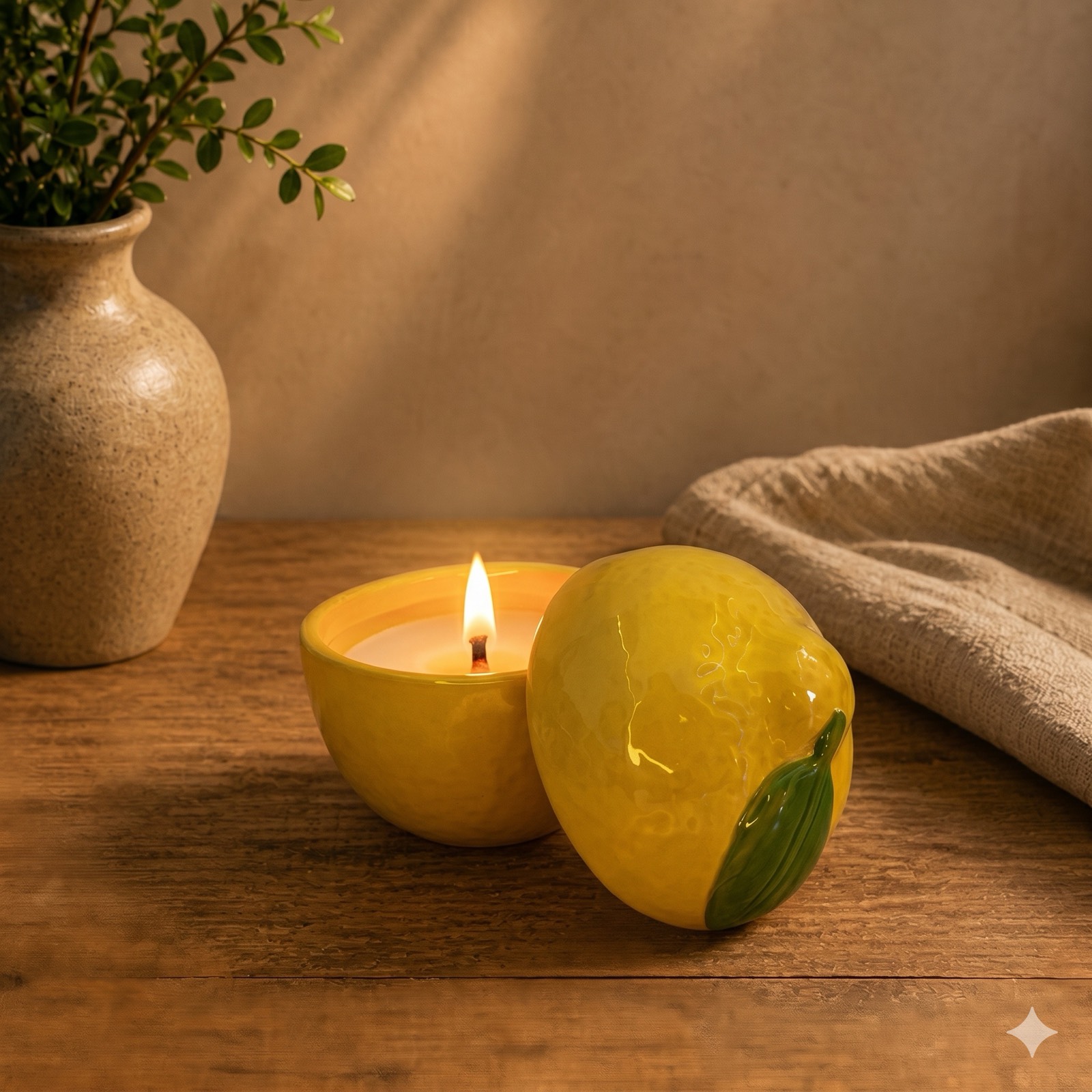 Lemon Fruit Candle Décor — fragrance by Mezcla