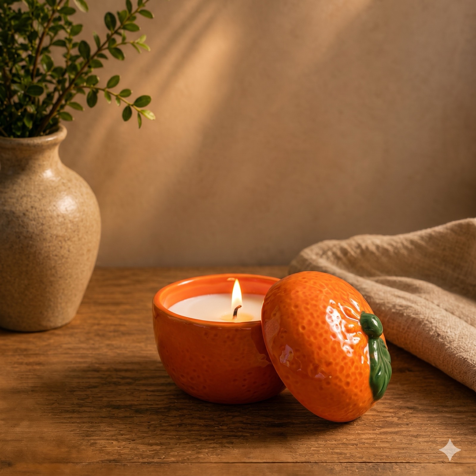 Orange Fruit Candle Décor — fragrance by Mezcla