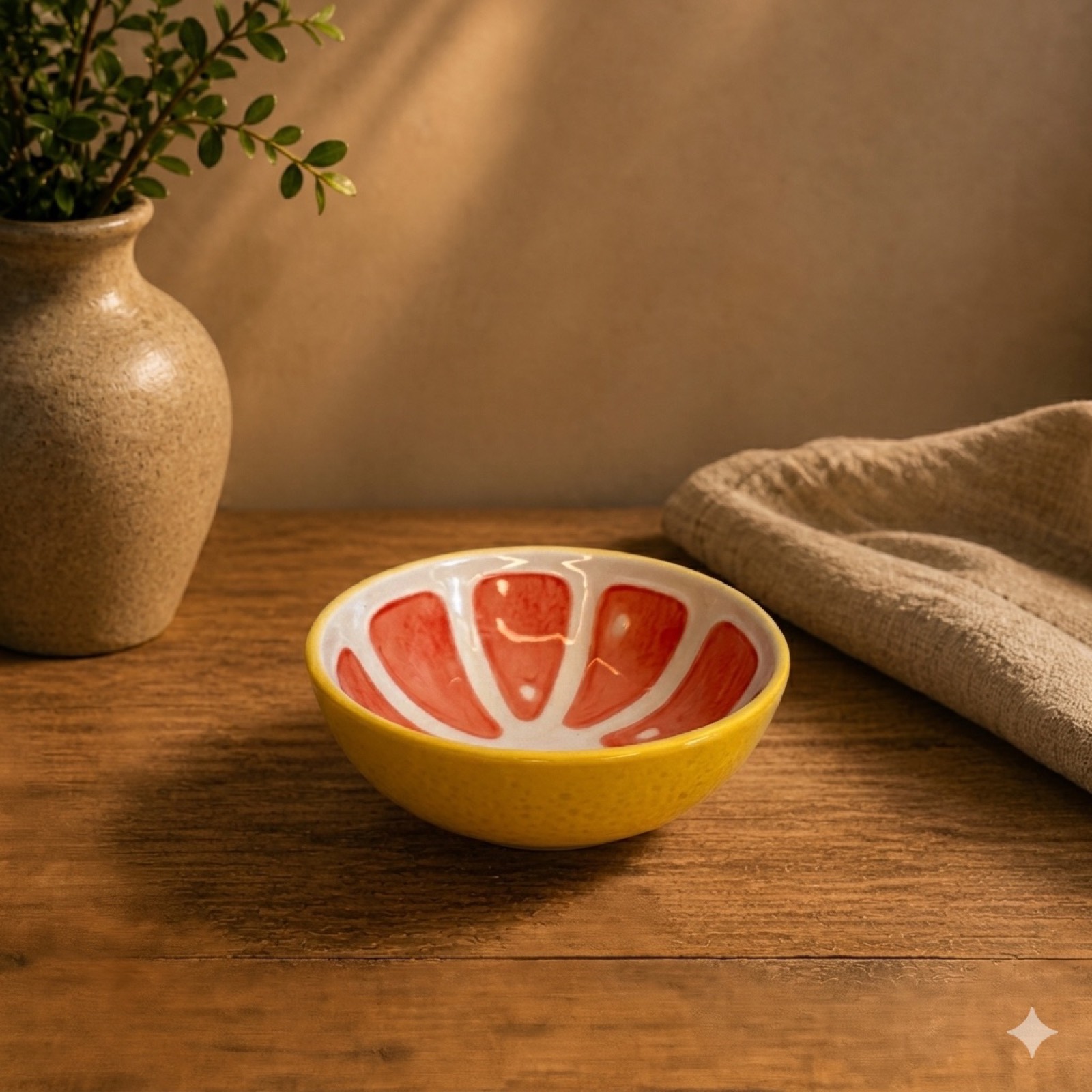 Grape Fruit Slice Bowl — ceramic tableware by Mezcla