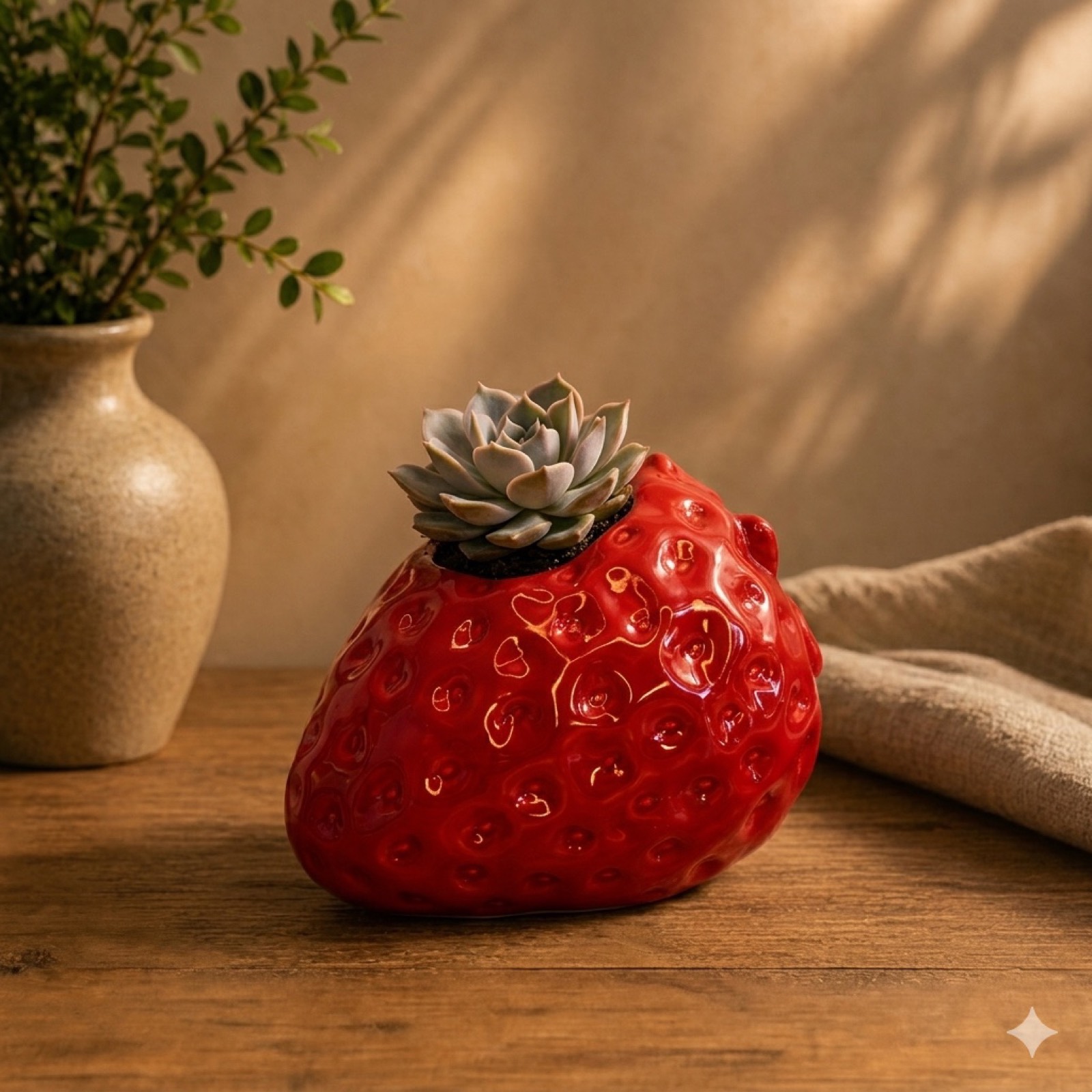 Strawberry Vase - Red — ceramics by Mezcla