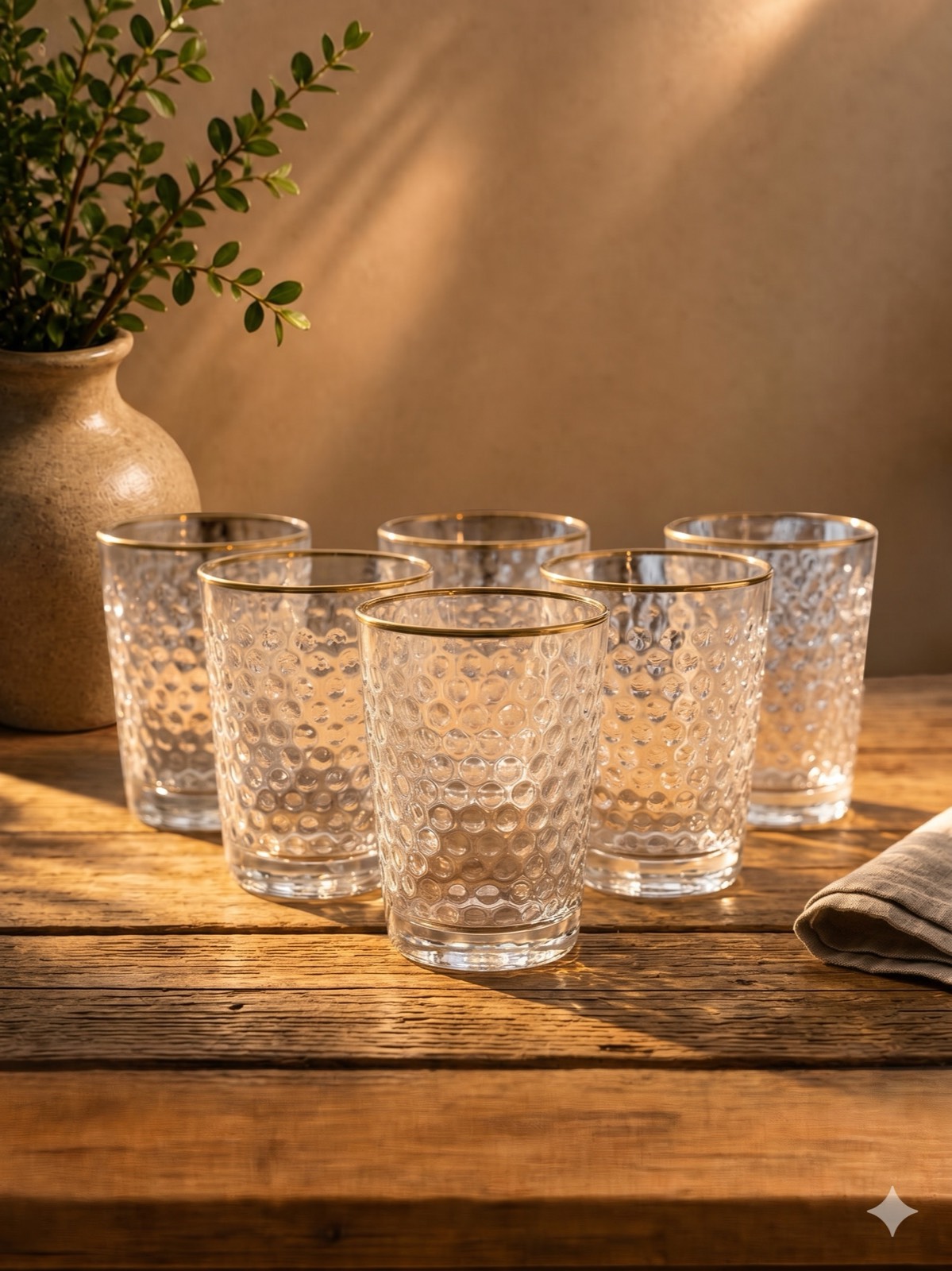 Bubble Tall Glass Cup — glass tableware by Mezcla
