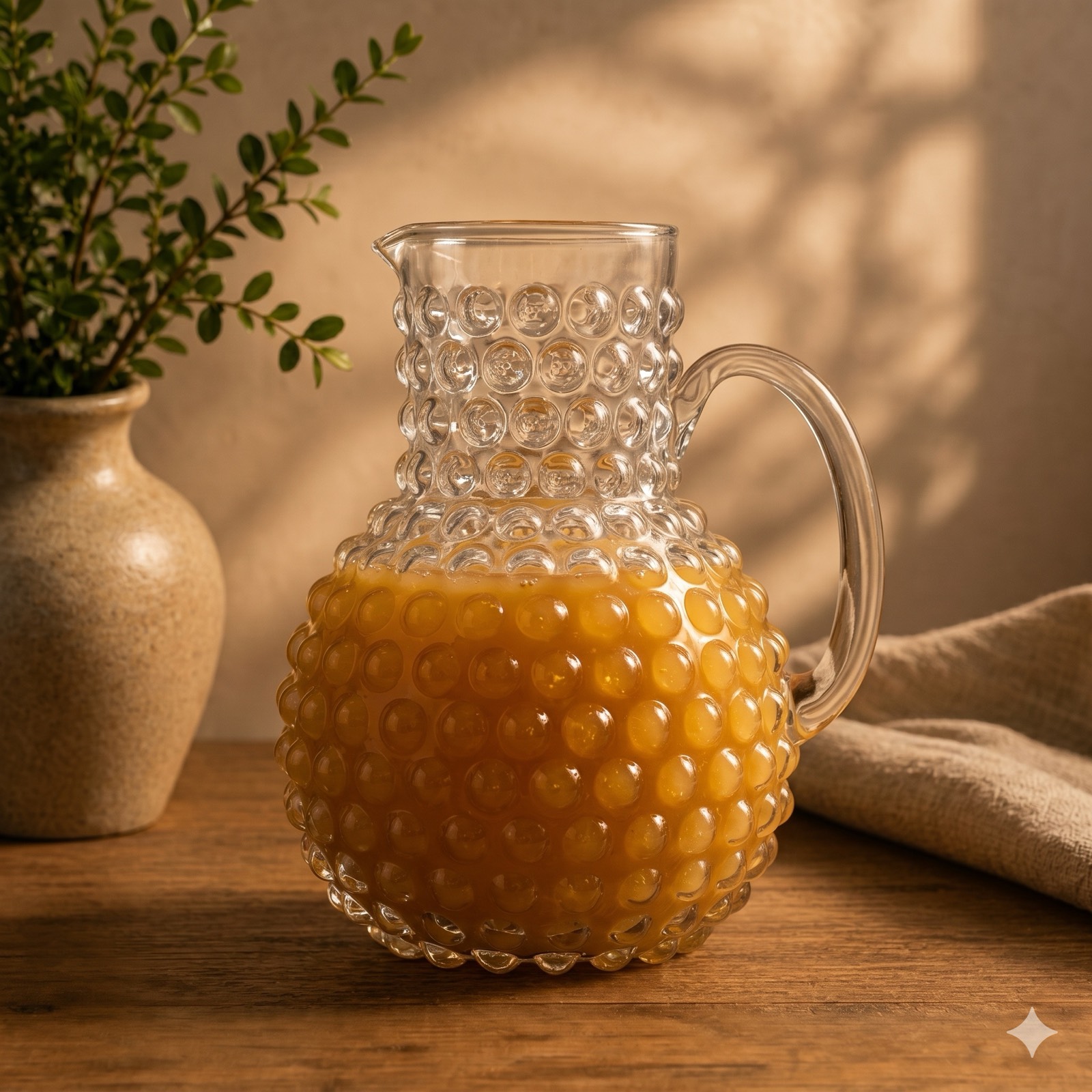 Clear Bubble Glass Pitcher — glass tableware by Mezcla