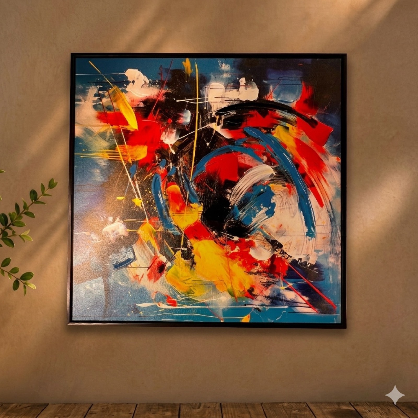 Textured Neutral Abstract Canvas — canvas wall art by Mezcla