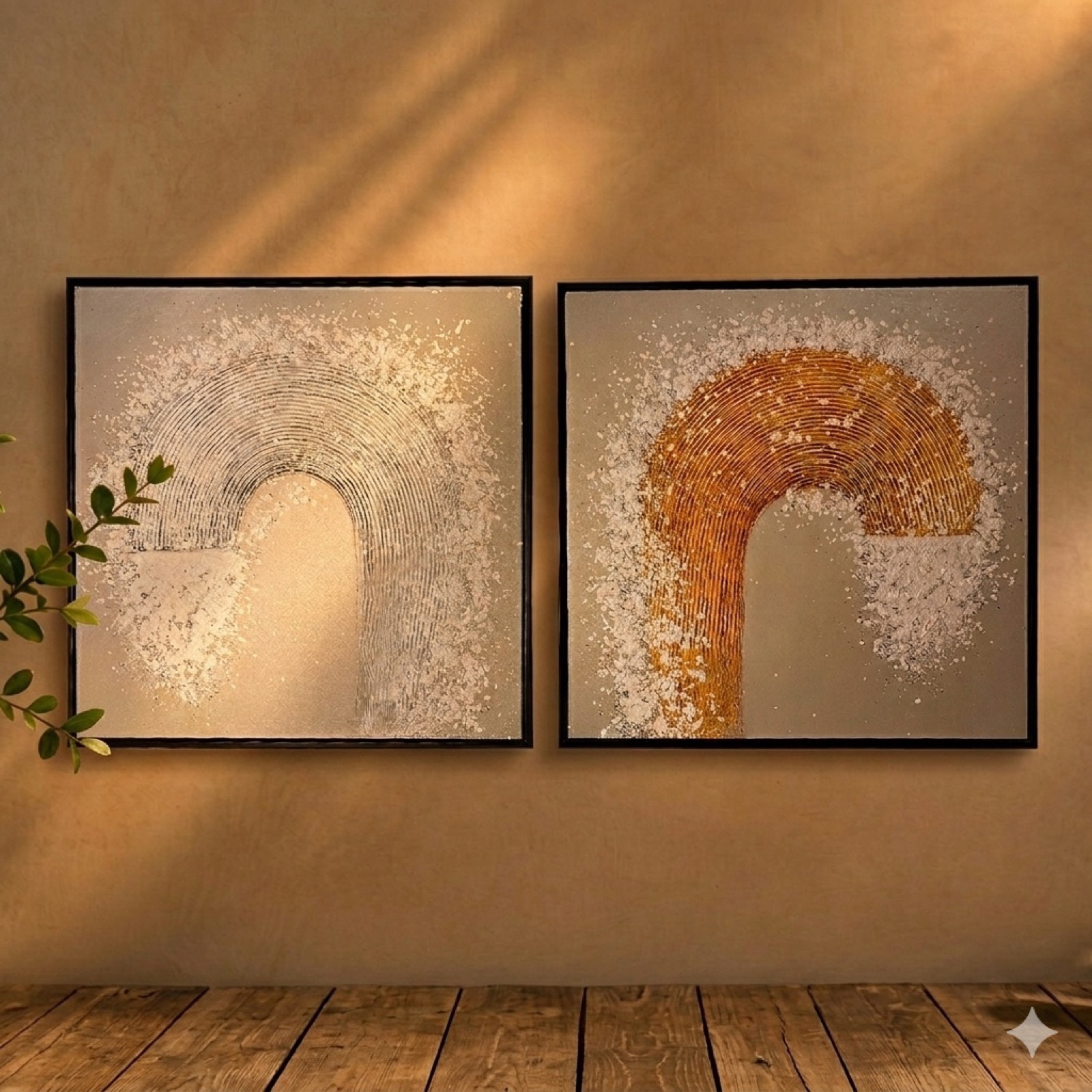 Abstract Line Art Wall Print Set – Arabic — canvas wall art by Mezcla