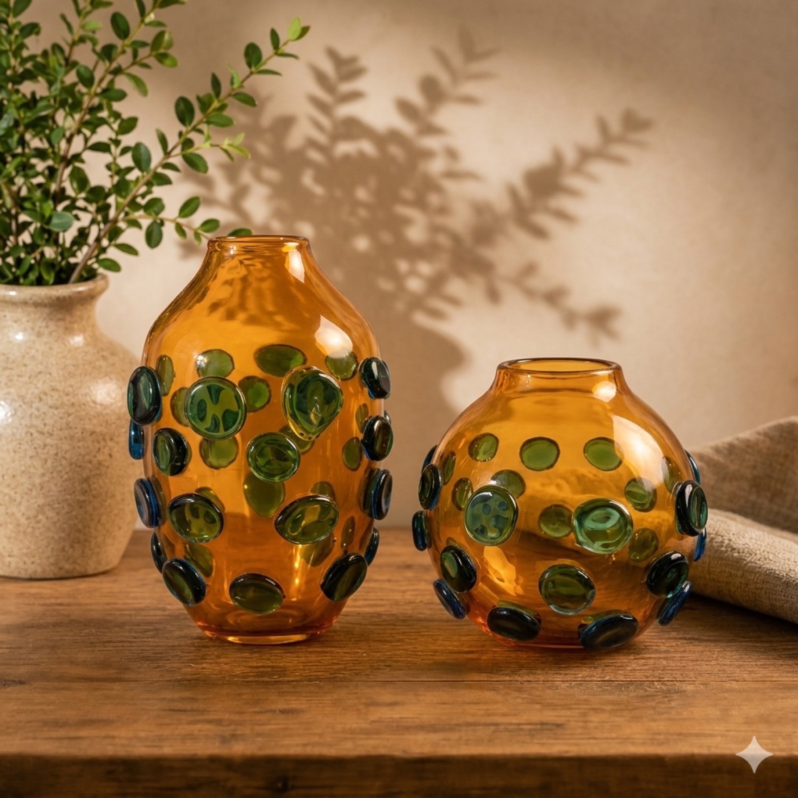 Samia Vase — glass art by Mezcla