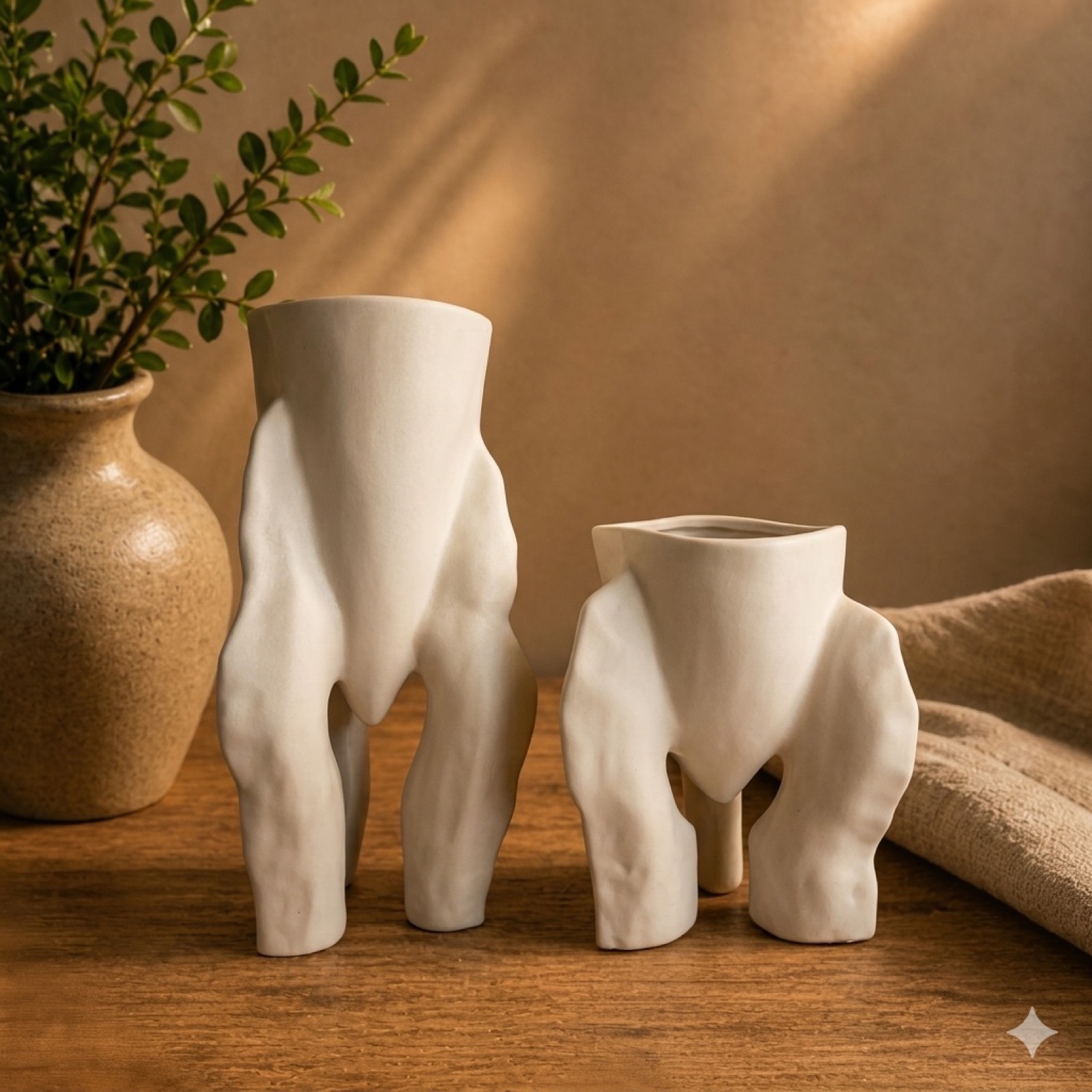 Valeria Vase — ceramics by Mezcla, 17×19 cm