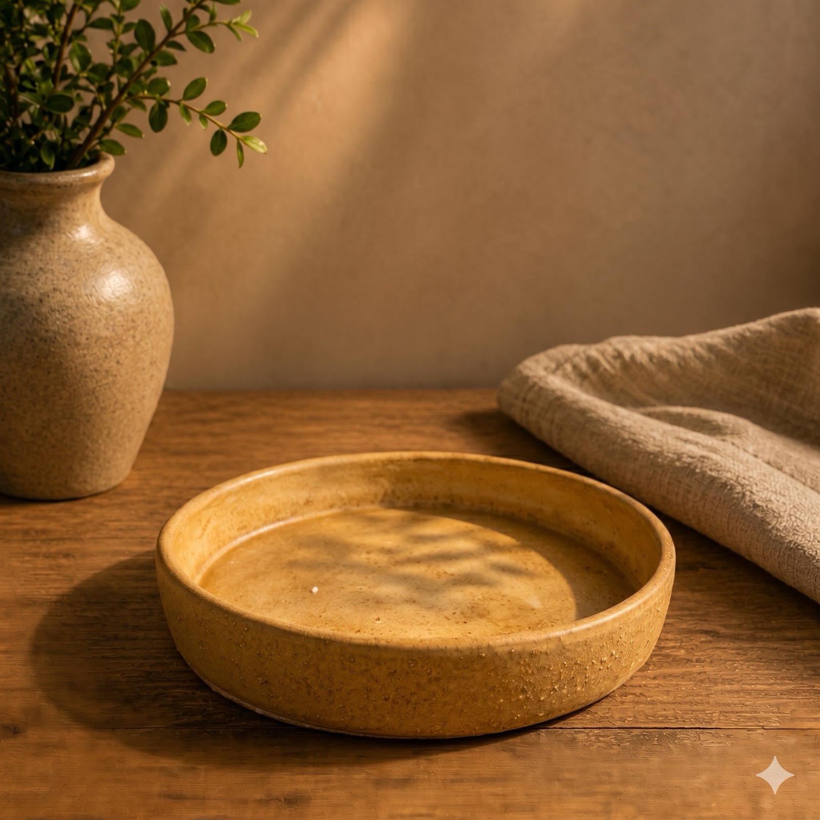 Round Stone Serving Bowl — stone tableware by Mezcla