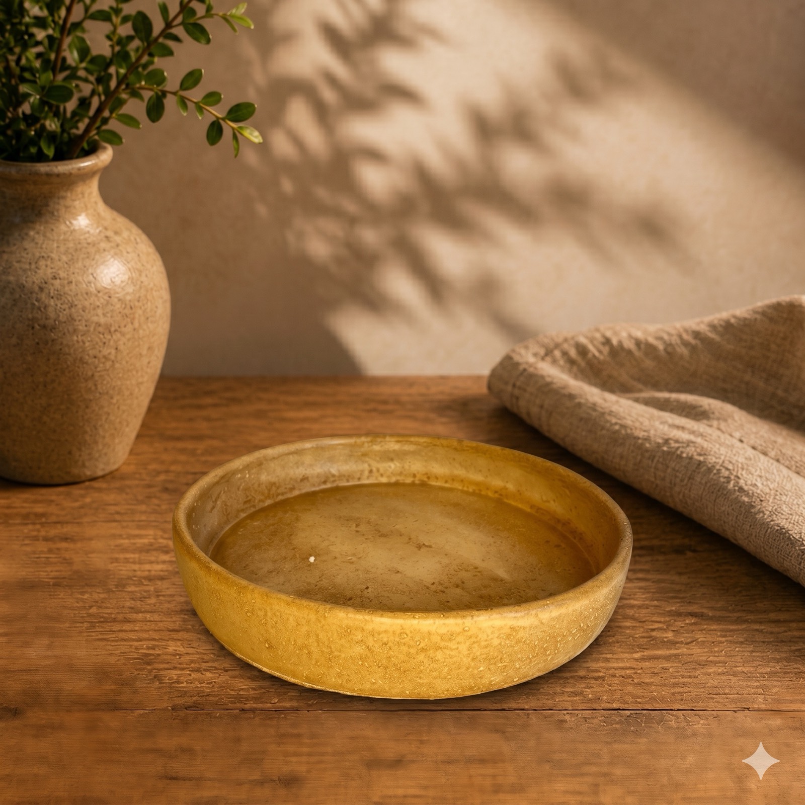 Round Stone Serving Bowl – Small — stone tableware by Mezcla