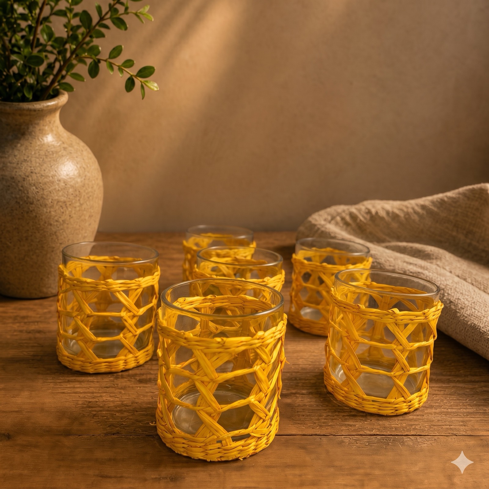 Cup Cover – ASH Yellow — glass tableware by Mezcla