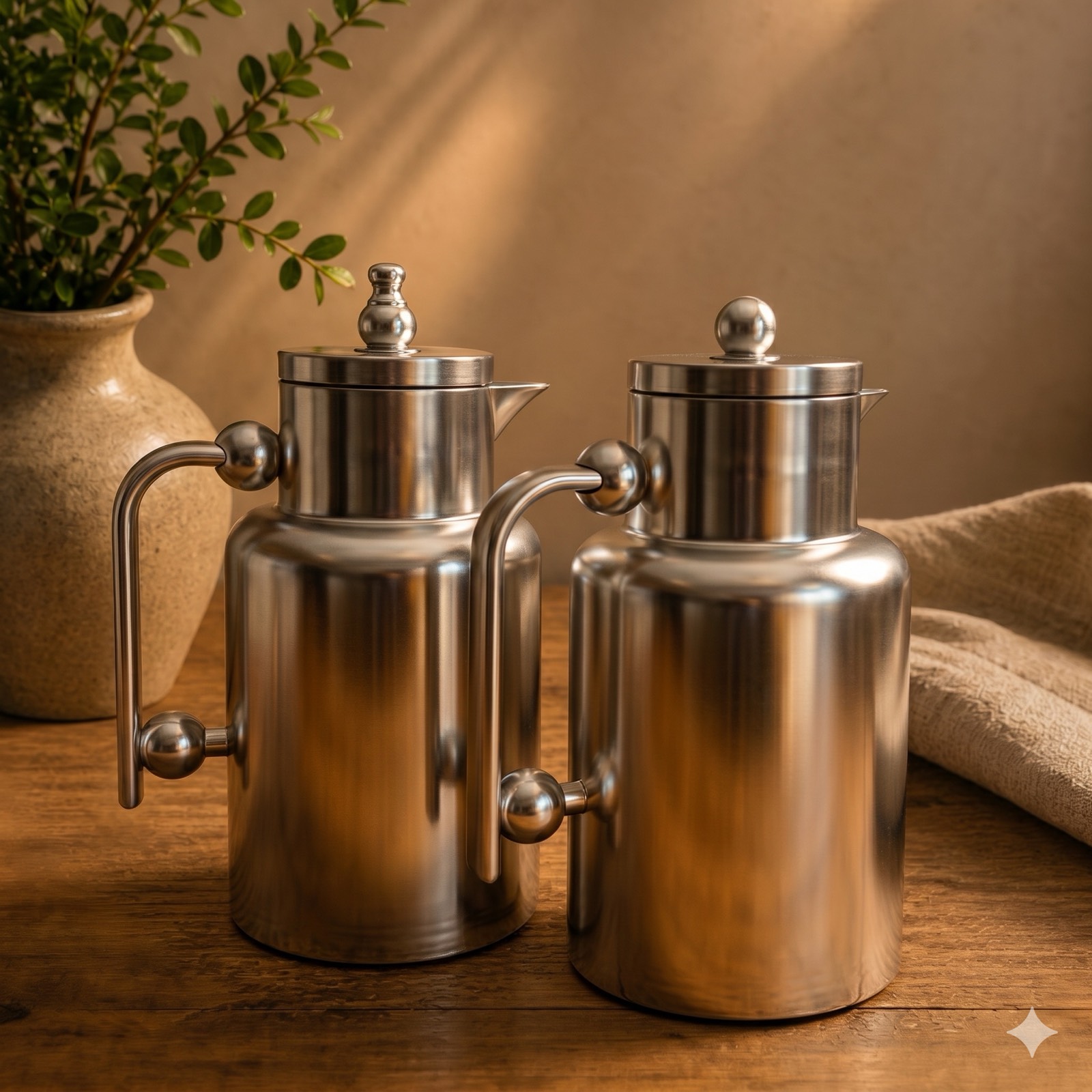 Boxed Kettle with Silver Balls Set — metal tableware by Mezcla